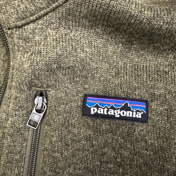 Men's Patagonia Olive Better Sweater® 1/4-Zip Fleece - Picture 4 of 4
